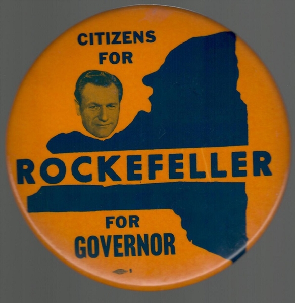Rockefeller for Governor 6 Inch Celluloid