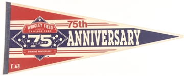 Wrigley Field 75th Anniversary Pennant