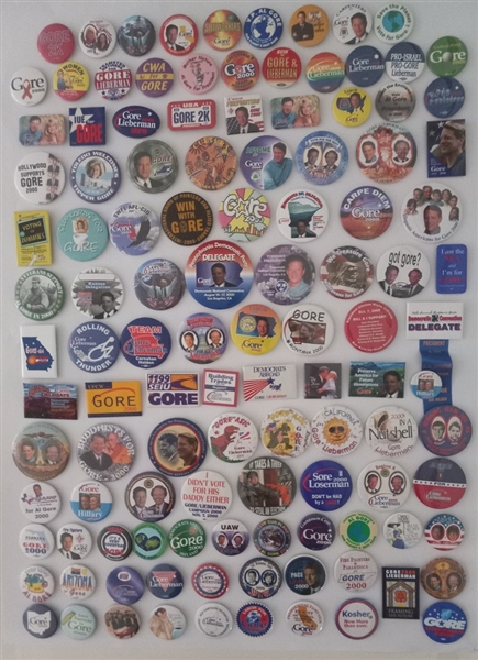 Al Gore Collection of 115 Pins