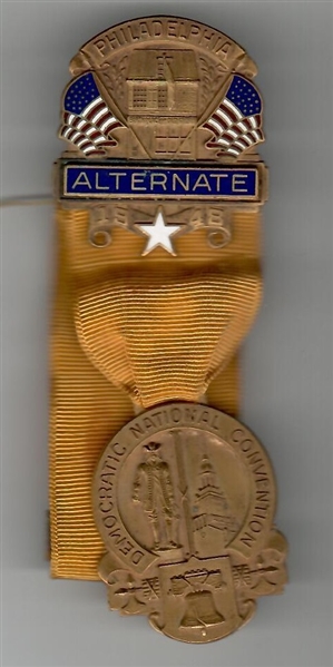 Truman Alternate Delegate 1940 Convention Badge 