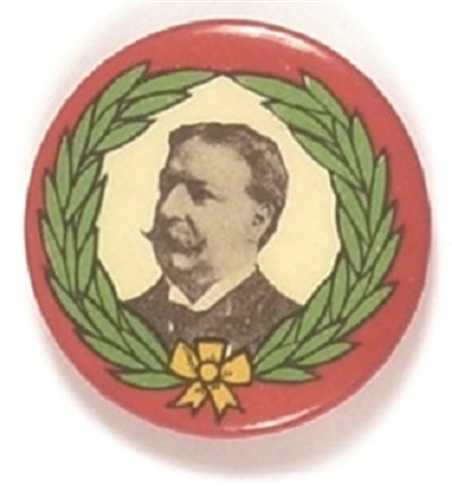 Taft Laurel Wreath with Red Border
