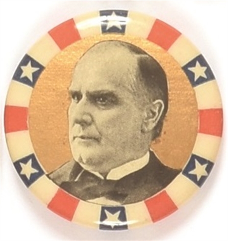 McKinley Stars, Stripes, Gold Celluloid