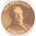 Wm. H. Taft Sepia Celluloid