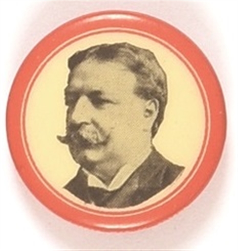 William Howard Taft Red Border Celluloid