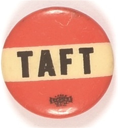 Taft Orange and Black Celluloid