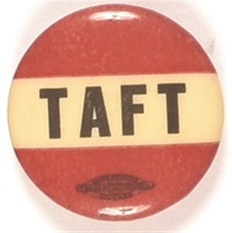 Taft Red and Black Celluloid