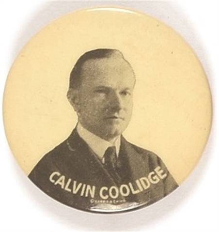 Calvin Coolidge Head and Shoulders Celluloid