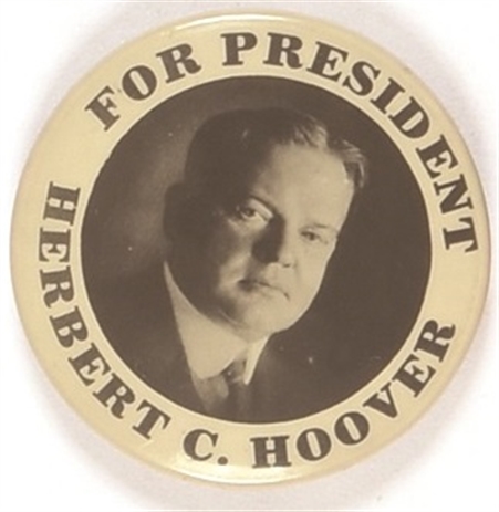 Hoover for President Sharp Picture Pin