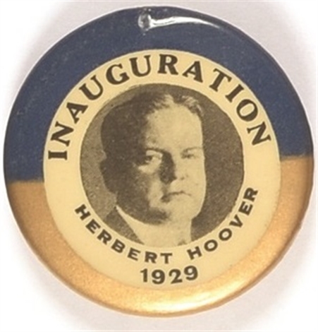 Herbert Hoover Inauguration Pin