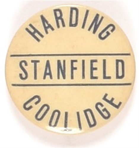 Harding, Stanfield Oregon Coattail