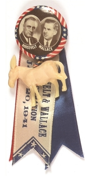 Roosevelt, Wallace Jugate and Ribbons