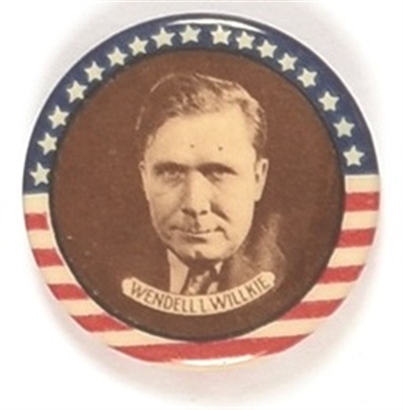 Willkie Stars Stripes, Brown Background