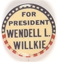 Willkie for President Stars and Stripes Celluloid