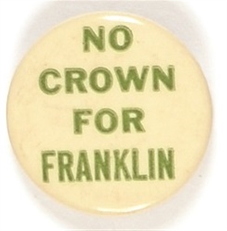 No Crown for Franklin