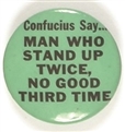 Confucius Third Time Green Celluloid