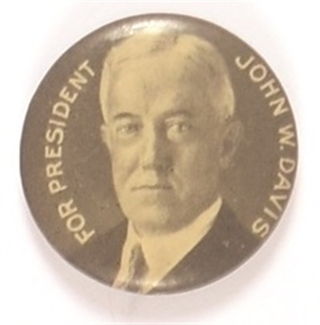 Davis for President Picture Pin