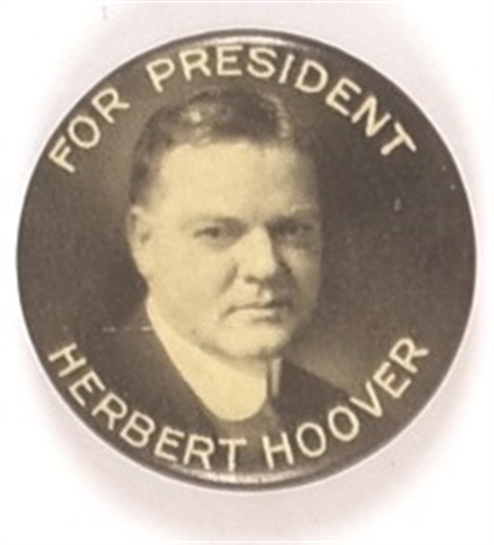 Hoover for President Picture Pin