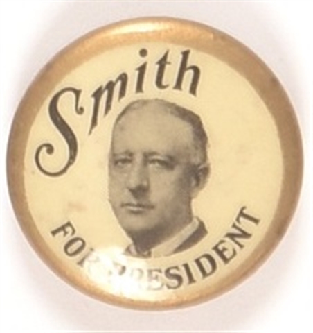 Smith for President Gold Border Celluloid