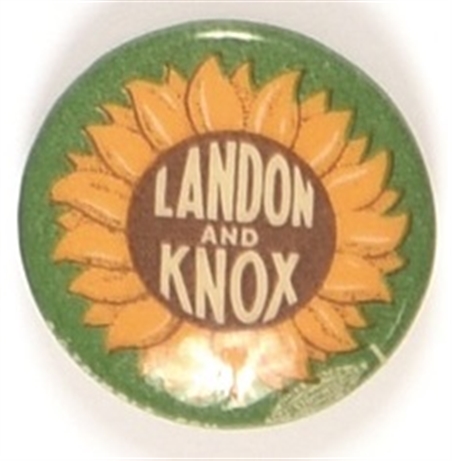 Landon Sunflower Pin with Green Border