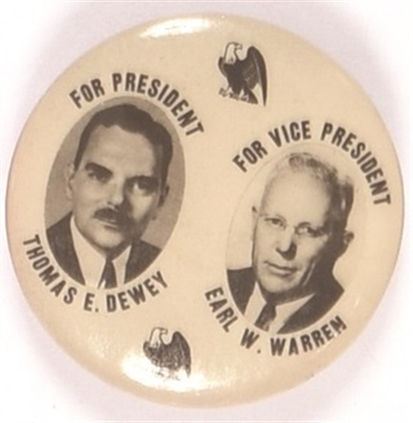 Dewey. Warren Scarce Eagles Jugate