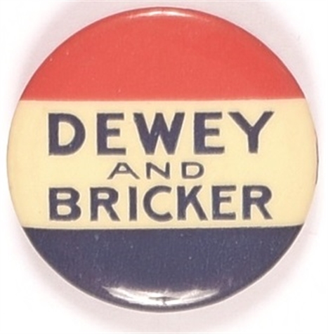 Dewey and Bricker 1944 Celluloid