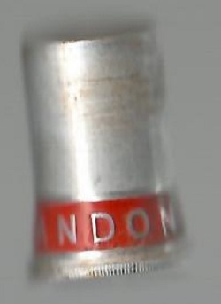 Landon Red Metal Whistle