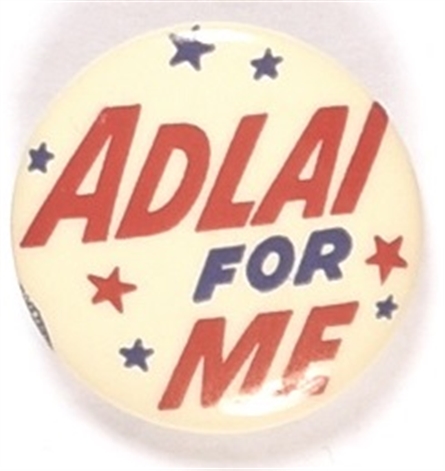 Adlai for Me Red Letters