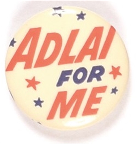 Adlai for Me Orange Letters