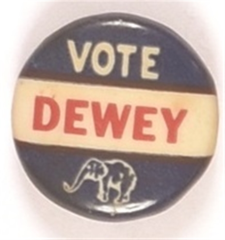 Vote Dewey GOP Elephant