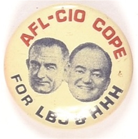 AFL-CIO for LBJ and HHH