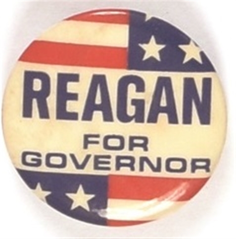Reagan for Governor Stars and Stripes Celluloid