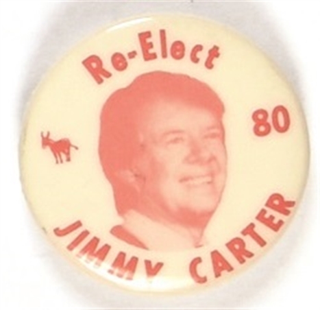 Re-Elect Carter 1980 Celluloid