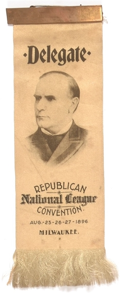 McKinley Republican National League Ribbon