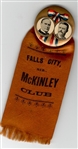 McKinley, Roosevelt Falls City, Nebraska Pin and Ribbon