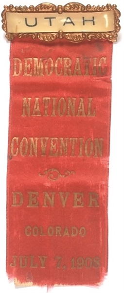 Bryan Utah Ribbon from 1908 Convention