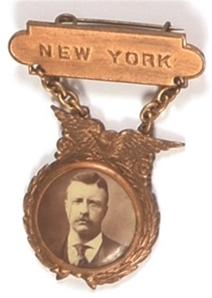 Roosevelt New York Sepia Badge