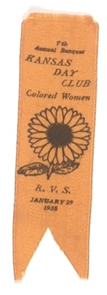 Colored Women Kansas Day Ribbon