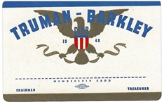 Truman, Barkley Membership Card