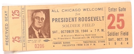 Roosevelt Soldier Field Rally Ticket