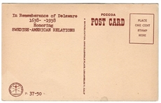 Roosevelt, King Gustaf Postcard