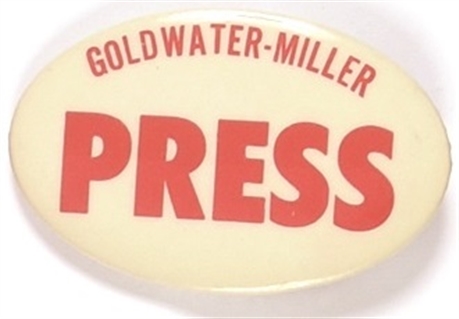 Goldwater, Miller Rare Press Pin