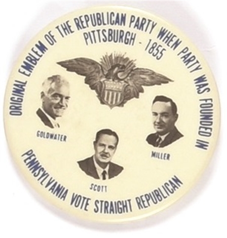Goldwater, Scott Scarce Pennsylvania Coattail