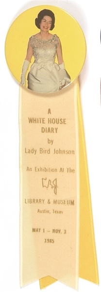 Lady Bird Johnson White House Diary Pin, Ribbons