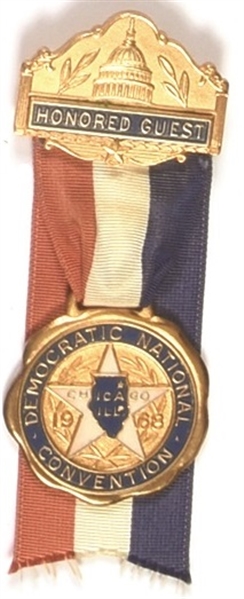 Humphrey 1968 Democratic Convention Badge
