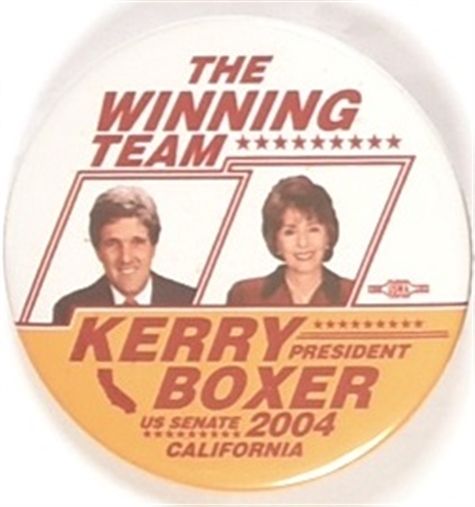 Kerry and Boxer the Winning Team