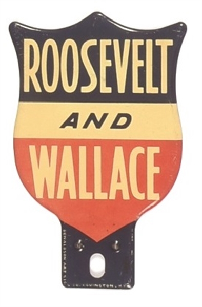 Roosevelt and Wallace Shield License