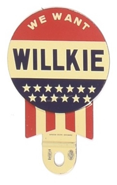 We Want Willkie Stars and Stripes License