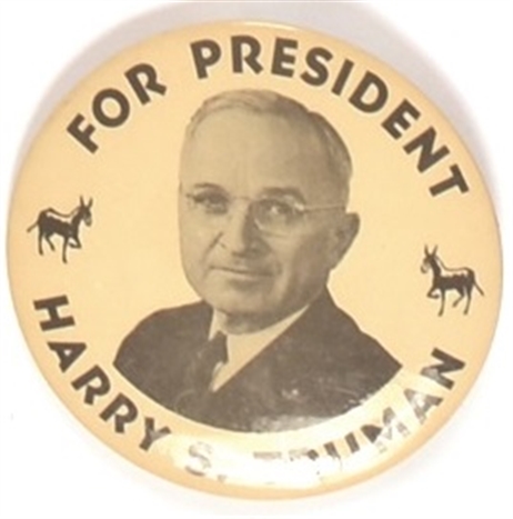 Truman for President Donkeys Pin