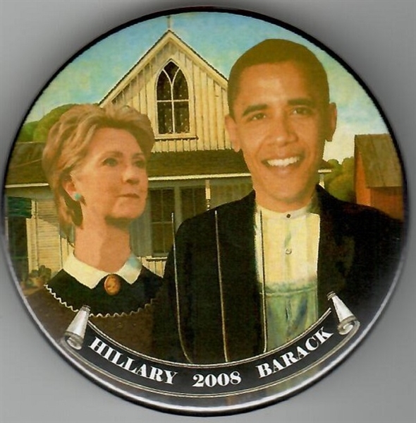 Hillary and Barack American Gothic