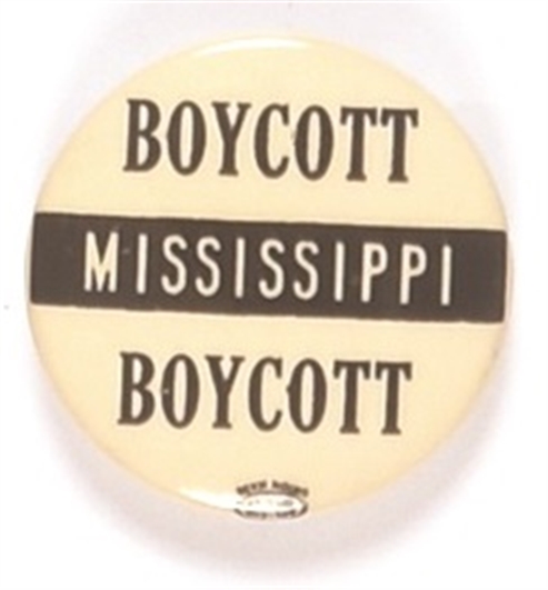 Mississippi Boycott Civil Rights Pin